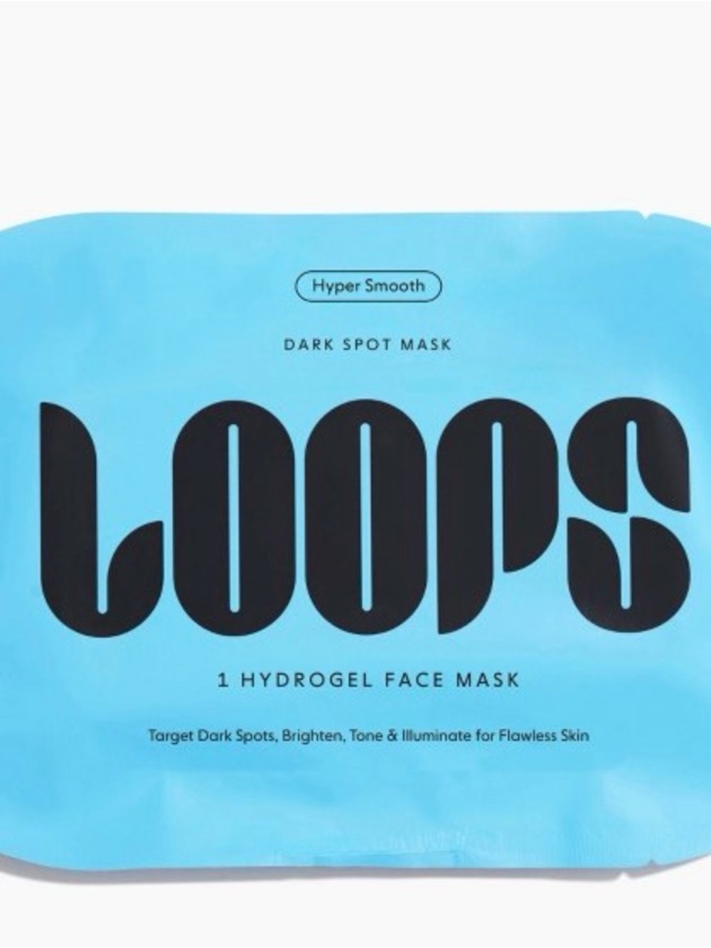 LOOPS Hyper Smooth Dark Spot Hydrogel Mask - Blue (4 Masks)